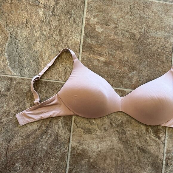 Skims Wireless Form Push-up Plunge Bra Clay Size 34DD - Picture 2 of 6